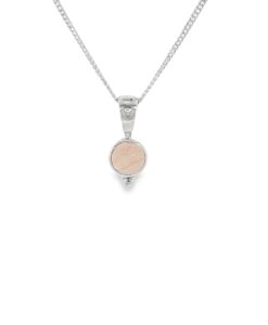 Rose Quartz Cabochon Pendant