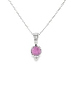 Sterling Silver Amethyst Pendant with Chain