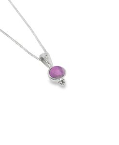 Sterling Silver Amethyst Pendant with Chain