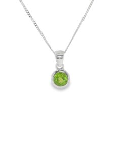 Sterling Silver Peridot Pendant