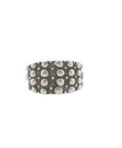 Sterling Silver Beaded Keeper Ring