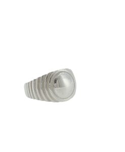 Sterling Silver Circular Signet Ring