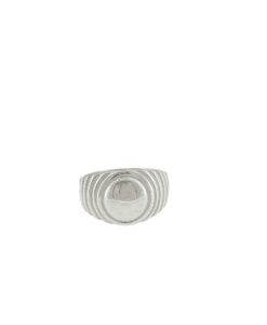 Sterling Silver Circular Signet Ring