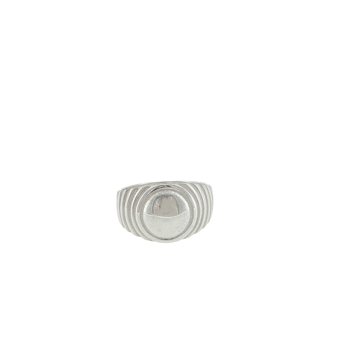 Sterling Silver Circular Signet Ring