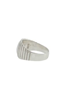 Sterling Silver Circular Signet Ring