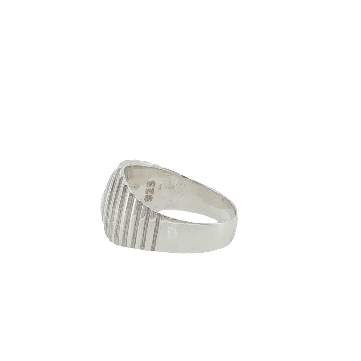 Sterling Silver Circular Signet Ring