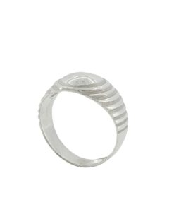 Sterling Silver Circular Signet Ring