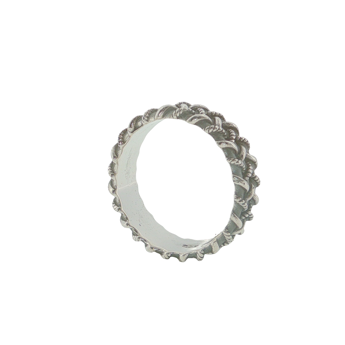 Sterling Silver Ornate Woven Band Ring - Image 3