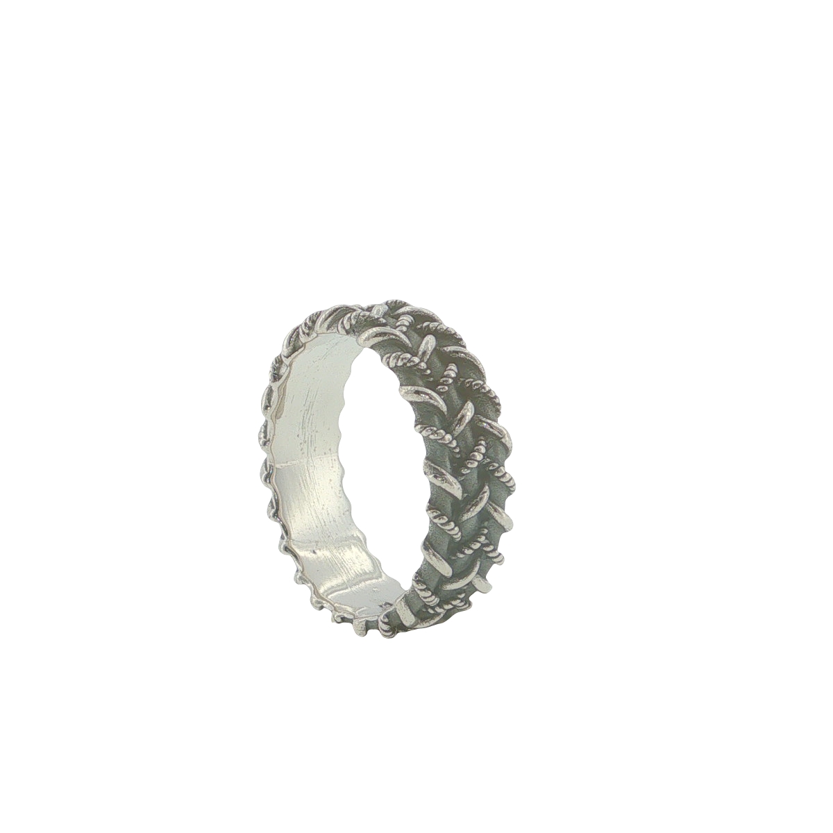 Sterling Silver Ornate Woven Band Ring - Image 2