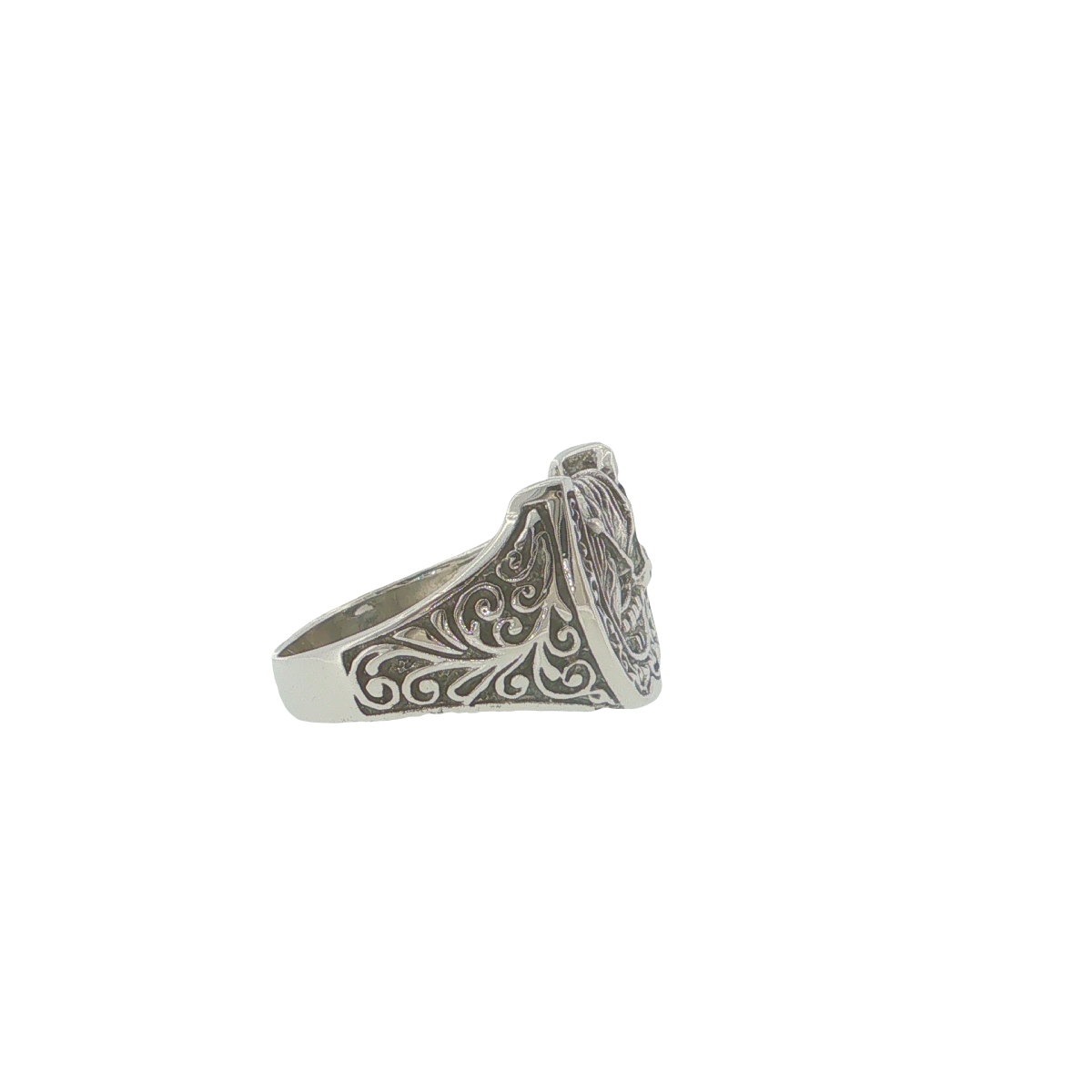 silver horse ring