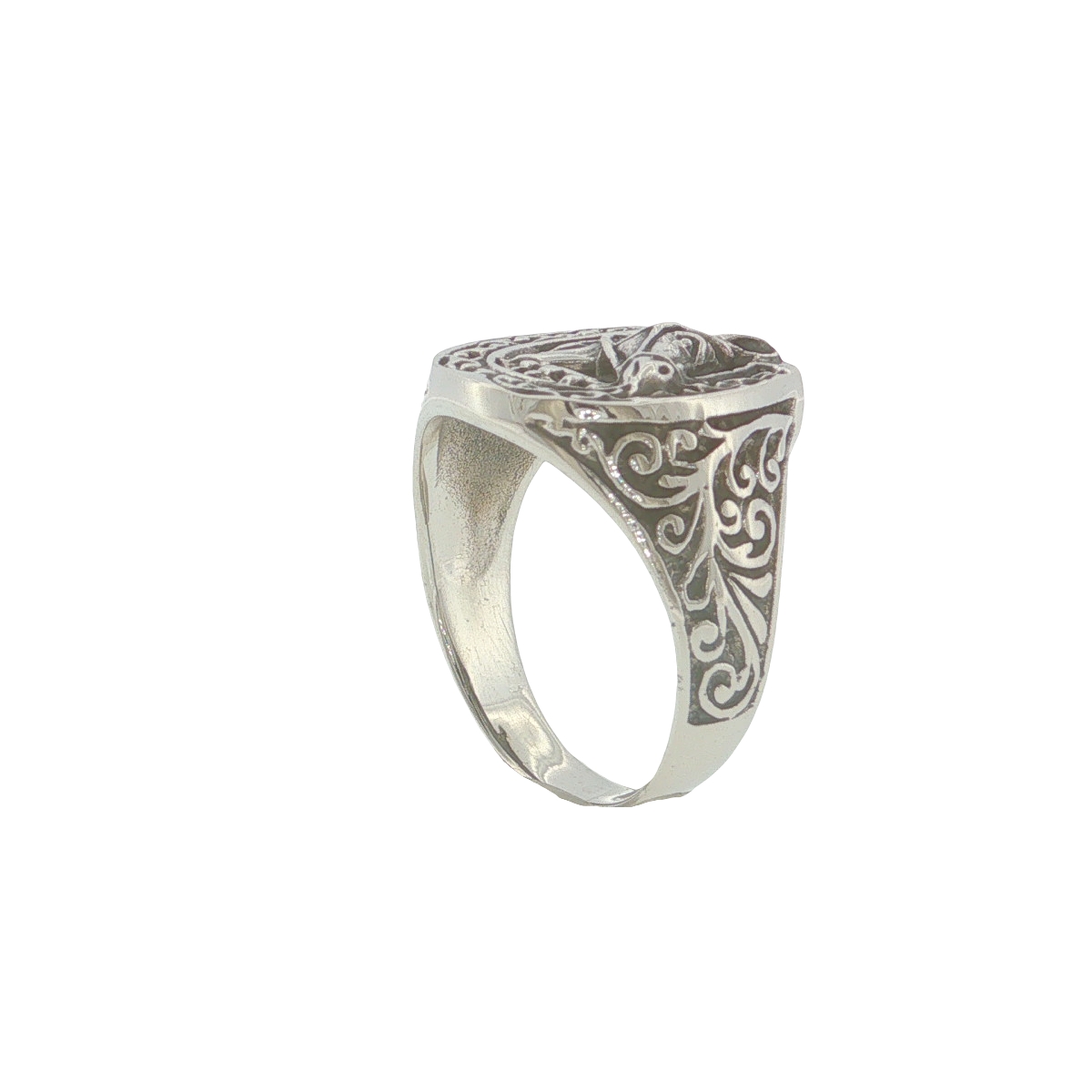 silver horse ring