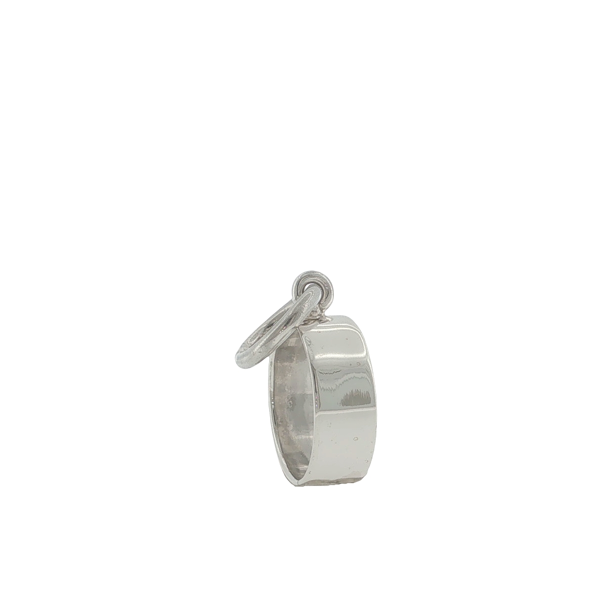 Sterling Silver Dangling Hoop Band Ring