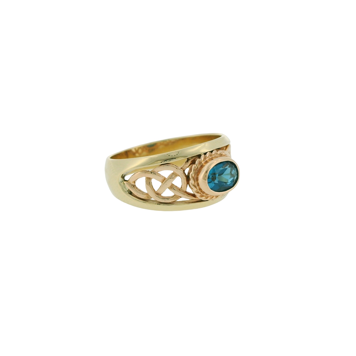 Vintage Clogau Gold Blue Topaz Ring